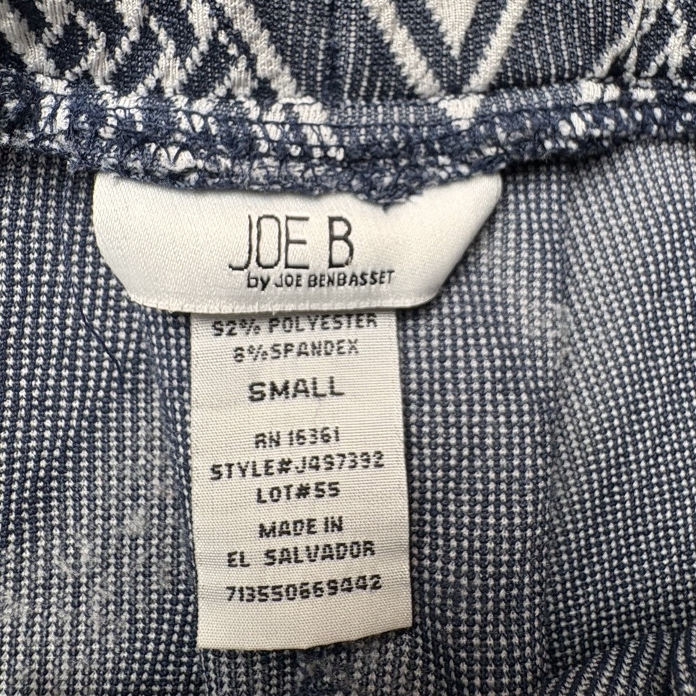 JOE B Chevron A-Line Skirt Women Small Blue White Geometric Y2K Cottagecore Boho - Picture 5 of 8